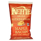 Kettle Foods, Картофельные чипсы со вкусом кленового сиропа и бекона,142 г отзывы