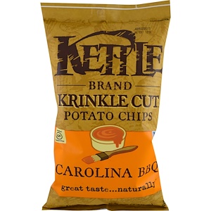 Отзывы о Кэттл фудс, Krinkle Cut Potato Chips, Carolina BBQ, 5 oz (142 g)