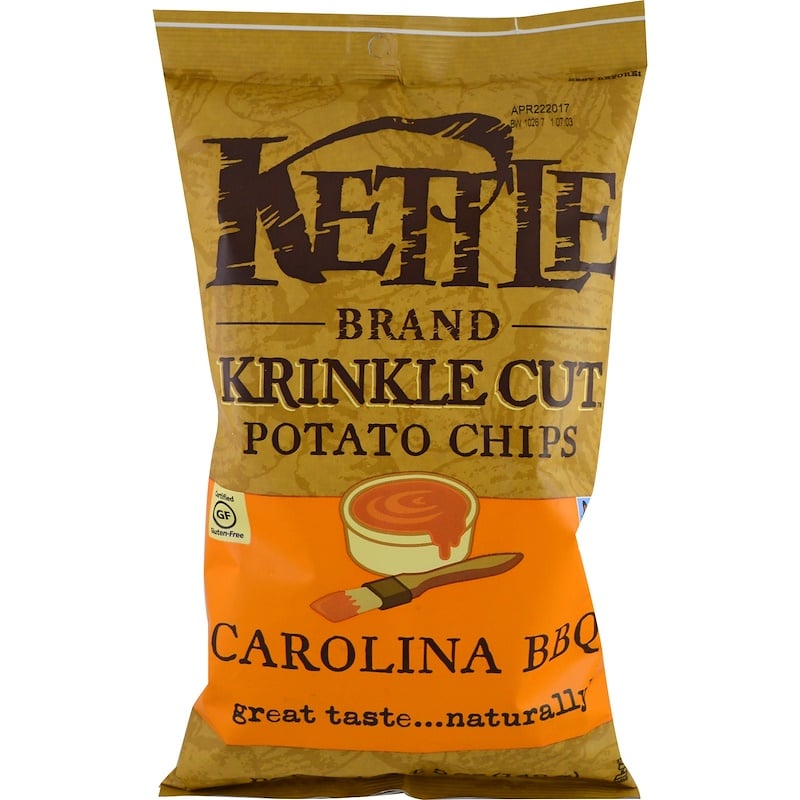 Kettle Foods Krinkle Cut Potato Chips Carolina Bbq Oz G Iherb