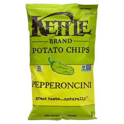 Kettle Foods Картофельные чипсы, пепперончини, 142 г (5 унций)
