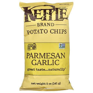 Kettle Foods, Chips de pommes de terre, Parmesan et ail, 141 g