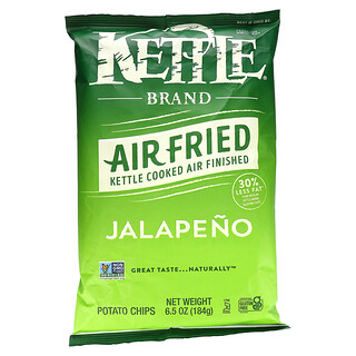 Kettle Foods, Kerepek Ubi Goreng Udara, Jalapeño, 6.5 oz (184 g)