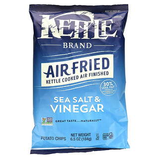 Kettle Foods, 空气炸薯片，海盐和醋味，6.5 盎司（184 克）