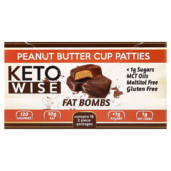Fat Bombs, пиріжки з арахісовою пастою, 16 упаковок, 34 г