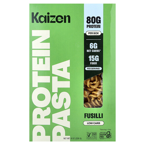 Kaizen, Protein Pasta, Protein-Nudeln, Fusilli, 226 g
