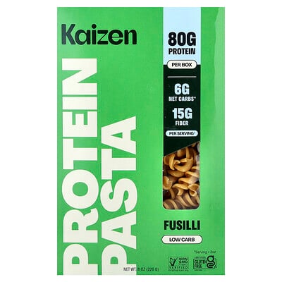 Kaizen, Pasta proteica, Fusilli, 226 g (8 oz)