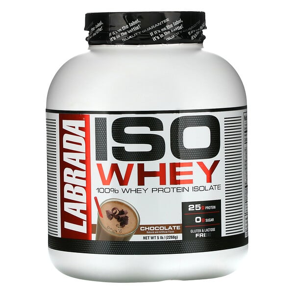 Labrada Nutrition‏, ISO Whey، 100% عزل بروتين مصل اللبن، الشوكولا، 5 رطل (2268 غ)