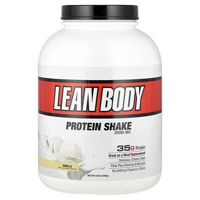 Labrada Nutrition, Lean Body, Mezcla para preparar batidos de proteínas, Vainilla, 2100 g (4,63 lb)