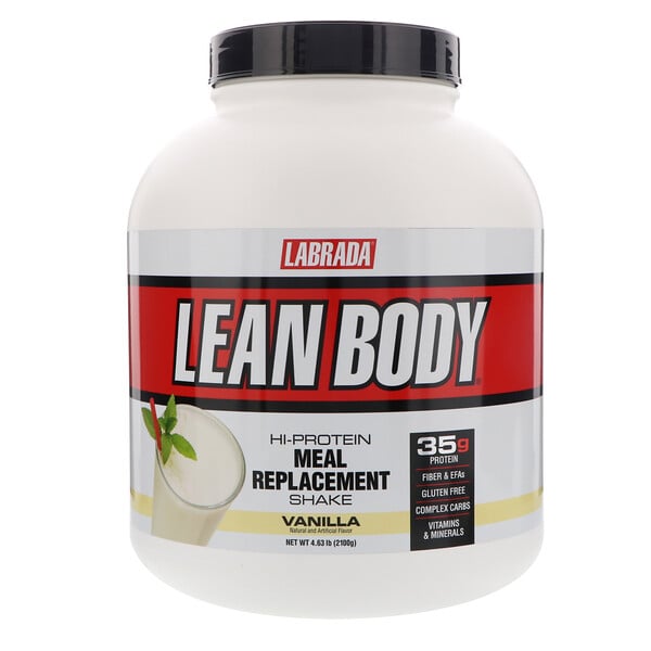 Lean Body, Hi-Protein Meal Replacement Shake, Vanilla, 4.63 lbs (2100 g)