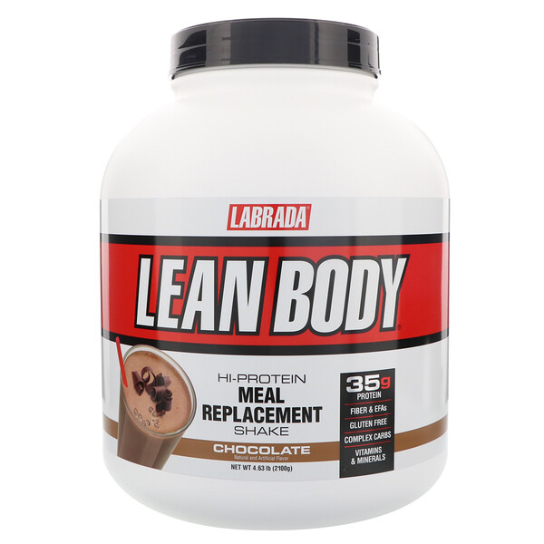 Lean Body, Hi-Protein Meal Replacement Shake, Chocolate, 4.63 lbs (2100 g)