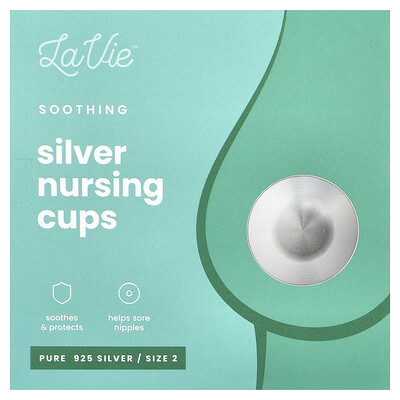 LaVie, Vasos calmantes de plata para lactancia, Instrumento curativo, Tamaño 2`` Set de 3 piezas