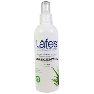 Lafe's Natural Body Care, Дезодорант-спрей, алоэ, без запаха, 8 унций (236 мл)