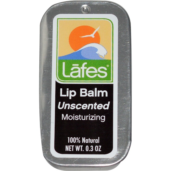 Lafe's Natural Body Care, Lip Balm, Unscented, 0.3 oz
