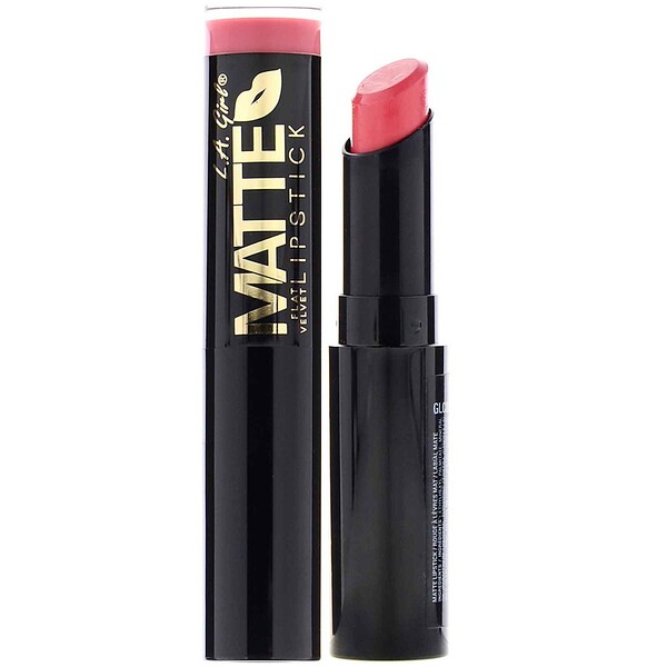 L.A. Girl, ΠΠ°ΡΠΎΠ²Π°Ρ Π³ΡΠ±Π½Π°Ρ ΠΏΠΎΠΌΠ°Π΄Π° Matte Flat Velvet Lipstick, ΠΎΡΡΠ΅Π½ΠΎΠΊ Hush, 3Β Π³
