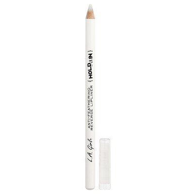 L.A. Girl, Hold It In, Delineador de labios inverso en lápiz antiderrames, 711 Clear, 1,49 g (0,05 oz)