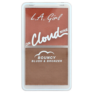 L.A. Girl, On Cloud Nine, Bouncy Blush & Bronzer, GBL500 Misty Mauve, 0.21 oz (6 g)