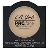 L.A. Girl, Pro Face 專業高清啞光面部粉餅，經典象牙白，0.25 盎司（7 克）