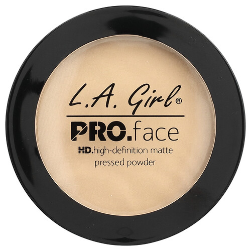 L.A. Girl, PRO.face Matte Pressed Powder, Matte Pressed Powder, GPP604 Creamy Natural, 7 g (0,25 oz.)