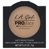 L.A. Girl, Pro Face 專業高清啞光面部粉餅，中米色，0.25 盎司（7 克）