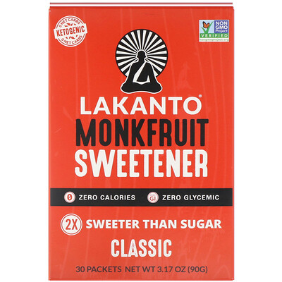 Lakanto Monkfruit Sweentener, Classic, 3.17 oz (90 g)