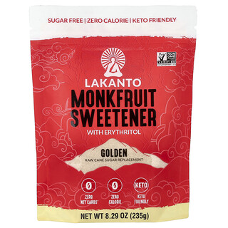 Lakanto, Adoçante de Fruta-dos-monges com Eritritol, Dourado, 235 g (8,29 oz)