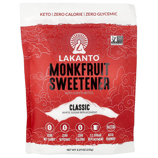 Lakanto, Adoçante de Fruta-dos-monges com Eritritol, Clássico, 235 g (8,29 oz)
