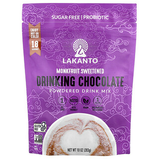 Lakanto, Drikkechokolade, pulveriseret drikkeblanding, 10 oz (283 g)