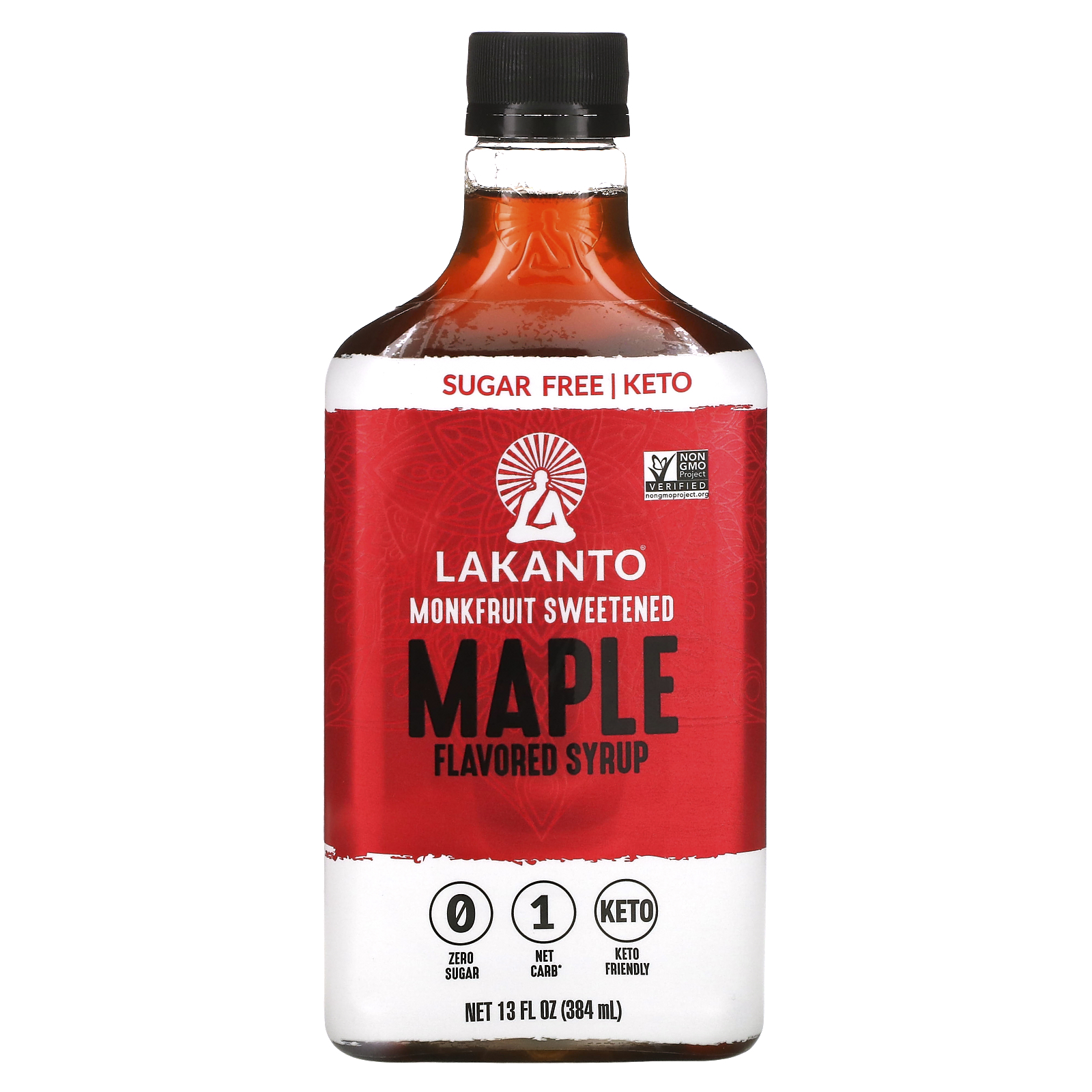 Lakanto, Maple Flavored Syrup, 13 fl oz (384 ml)