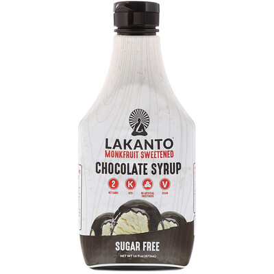 Lakanto Chocolate Syrup, 16 fl oz (473 ml)