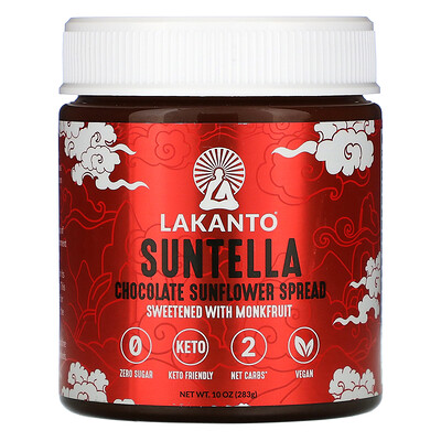 Lakanto Suntella, Chocolate Sunflower Spread, 10 oz (283 g)