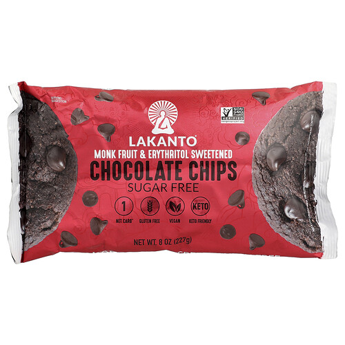 Lakanto, Chocolate Chips, ohne Zucker, 227 g (8 oz.)