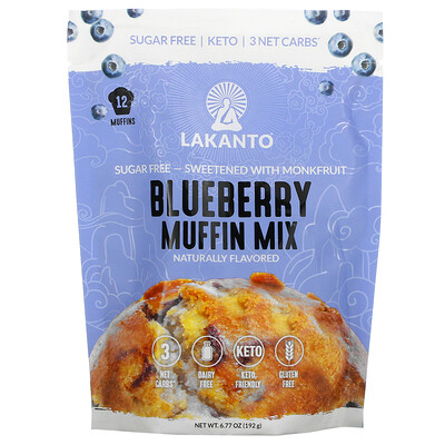 

Lakanto Blueberry Muffin Mix 6.77 oz (192 g)