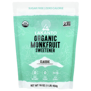 Lakanto, Adoçante de Monkfruta Orgânico, 454 g (16 oz)