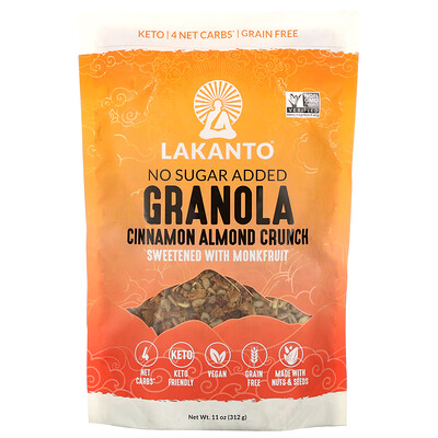 Lakanto Granola, Cinnamon Almond Crunch, 11 oz (312 g)