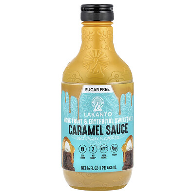 Product Image for Lakanto, Caramel Sauce, 16 fl oz (473 ml)