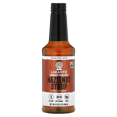 

Lakanto, Hazelnut Syrup , 16.5 fl oz (488 ml)