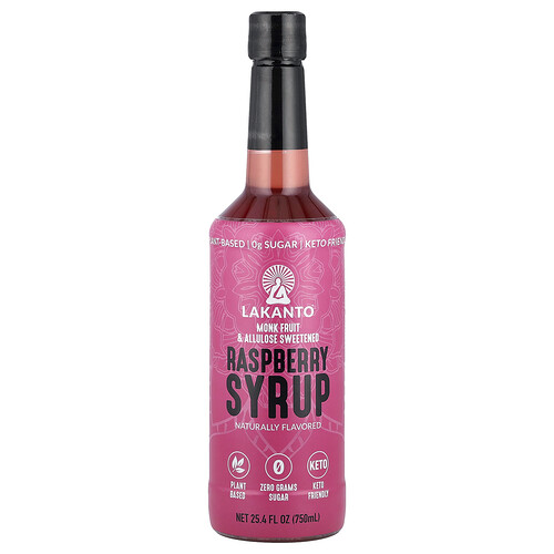 Lakanto Raspberry Syrup, 25.4 fl oz (750 ml)