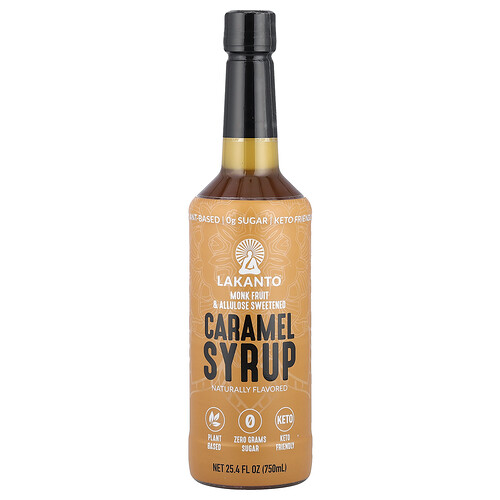 Lakanto Caramel Syrup, 25.4 fl oz (750 ml)