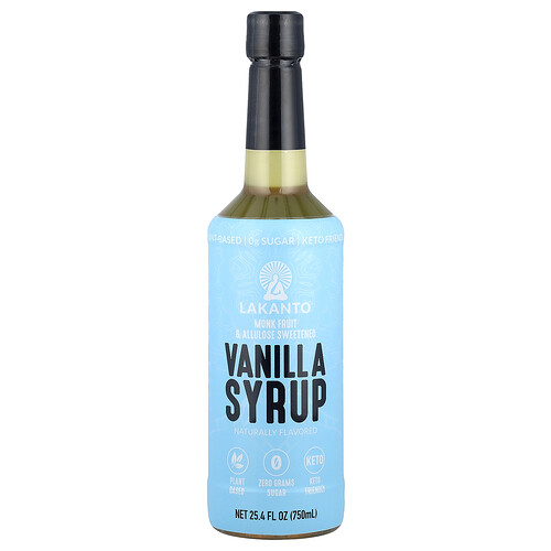 Lakanto Vanilla Syrup, 25.4 fl oz (750 ml)