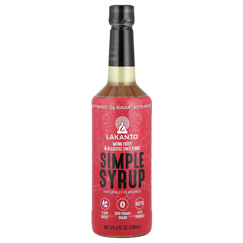 Lakanto Simple Syrup, 25.4 fl oz (750 ml)