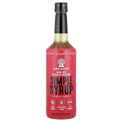 Lakanto, Simple Syrup, 25.4 fl oz (750 ml)