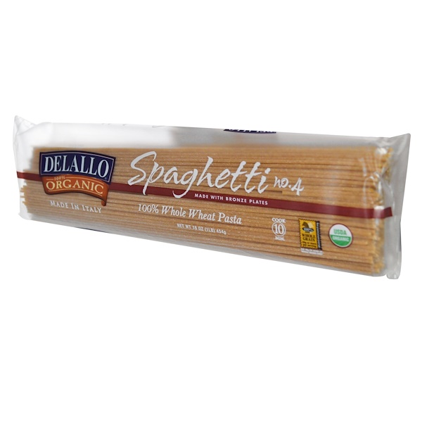 DeLallo, Спагетти №4 из цельной пшеницы, 16 унций (454 г) (Discontinued Item) 