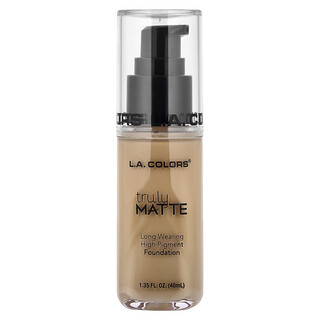 L.A. Colors, Truly Matte Foundation, CLM353 Nude, 1.35 fl oz (40 ml)