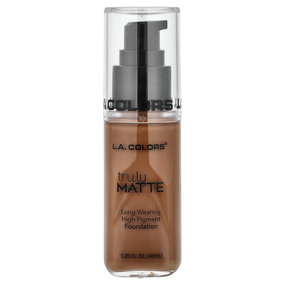 Product Image for L.A. Colors, Truly Matte Foundation, CLM363 Cappuccino, 1.35 fl oz (40 ml)