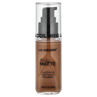 L.A. Colors, Truly Matte Foundation, CLM363 Cappuccino, 1.35 fl oz (40 ml)