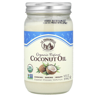 La Tourangelle, Organiczny rafinowany olej kokosowy, 414 ml