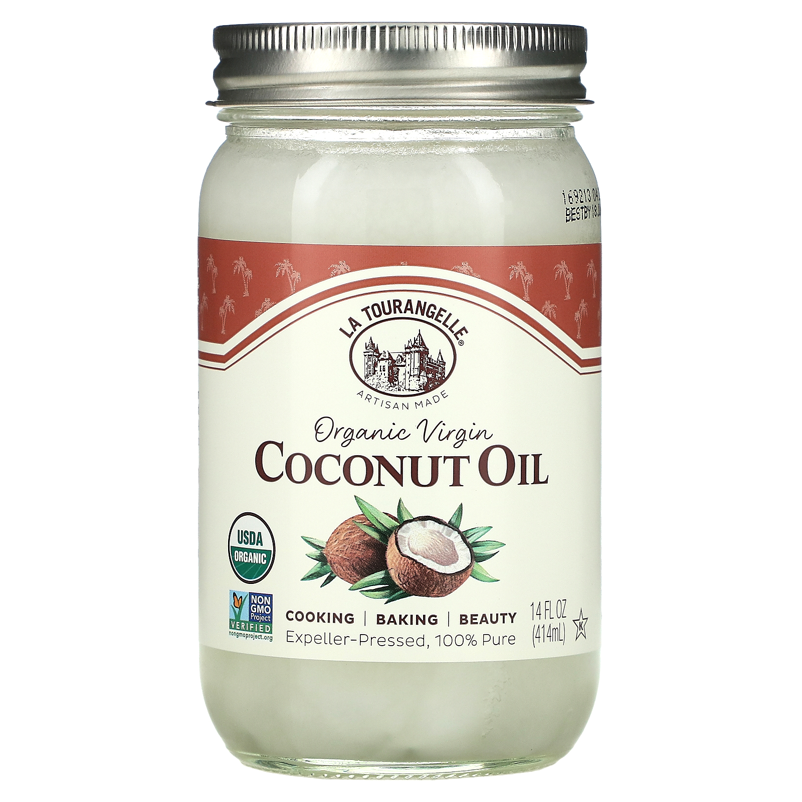 leeg onhandig geweld La Tourangelle, Organic Virgin Coconut Oil, 14 fl oz (414 ml)
