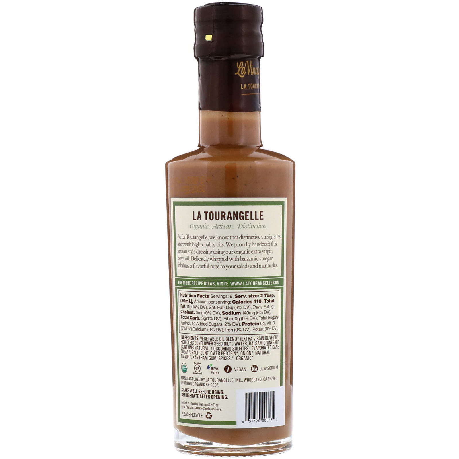 La Tourangelle, Organic Vinaigrette, Classic Balsamic, 8.45 fl oz (250