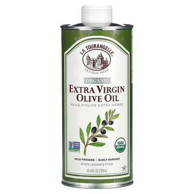 Купить La Tourangelle 100% органическое оливковое нерафинированное масло первого холодного отжима, 750 мл (25, 4 жидк. унции)