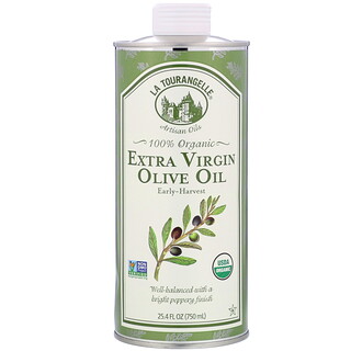 La Tourangelle, 100% Organic Extra Virgin Olive Oil, 100% natives Bio-Olivenöl extra, 750 ml (25,4 fl. oz.)